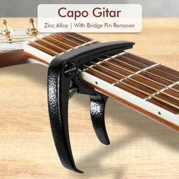 Gambar produk TaffSTUDIO Capo Gitar Zinc Alloy Bridge Pin Remover - QBJ