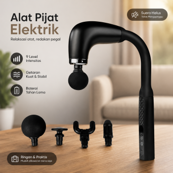 PASSCOOL Alat Pijat Elektrik Punggung Tangan Massage Muscle Gun Handle - PL09