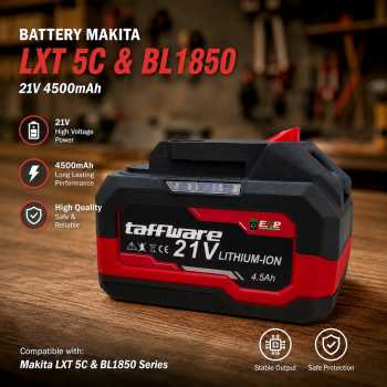 Taffware Baterai Makita LXT 5C BL1850 21V Dual Lights Li-Ion Battery - 598VF