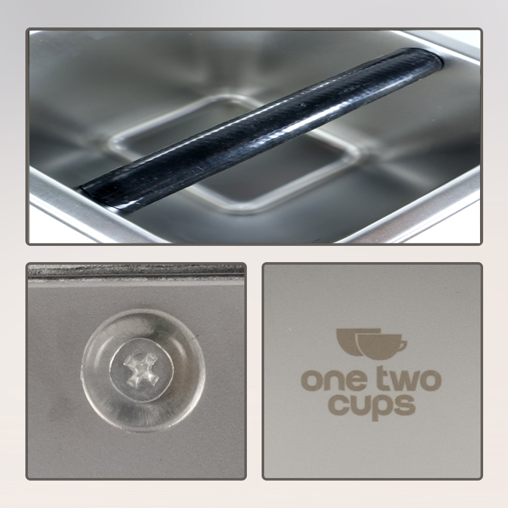 Gambar produk One Two Cups Wadah Ampas Kopi Espresso Knock Box Container M - KB3 - 1