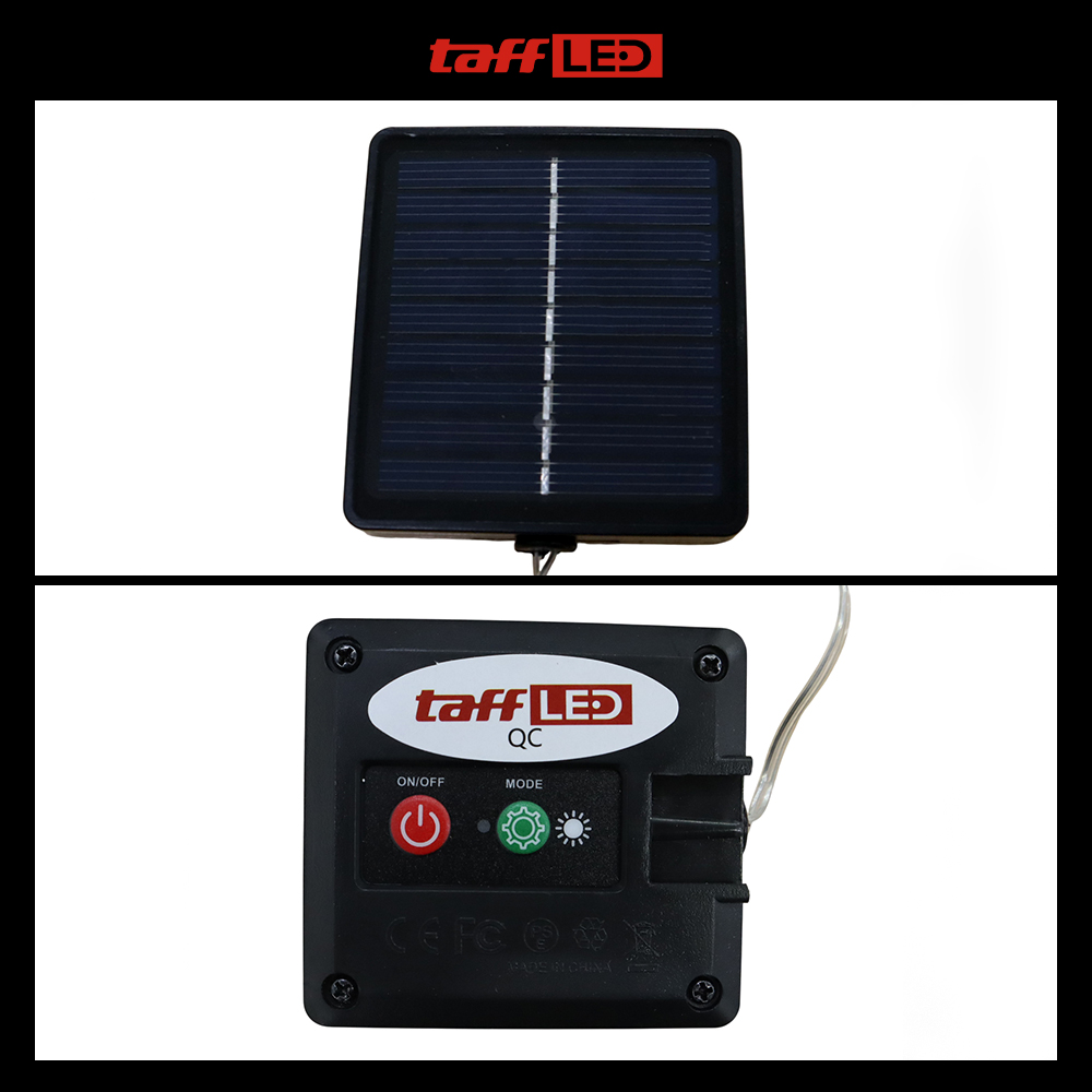 TaffLED Lampu Hias String Lights Solar Power Waterproof 50 LED 3W 7M - HS-33 Gambar produk TaffLED Lampu Hias String Lights Solar Power Waterproof 50 LED 3W 7M - HS-33 - 2