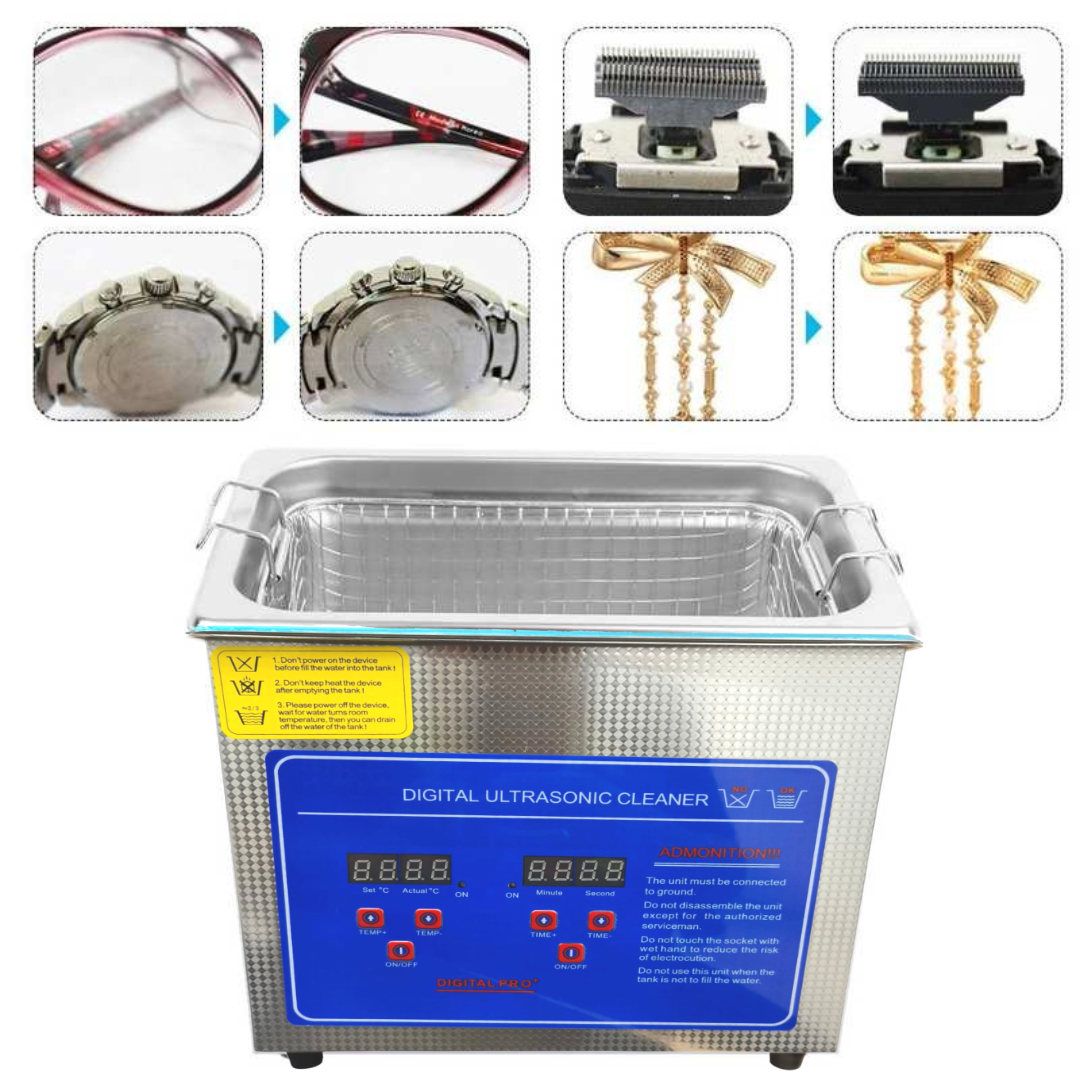 Taffware Mesin Pembersih Perhiasan Ultrasonic Cleaner 120W 3L - KZ-D3 Gambar produk Taffware Mesin Pembersih Perhiasan Ultrasonic Cleaner 120W 3L - KZ-D3 - 4