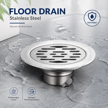 Jing Pin Jie Ju Saluran Air Floor Drain Short Seal Stainless Steel - LEE001