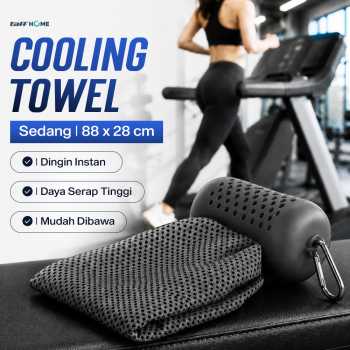 TaffHOME Handuk Microfiber Quick Dry Cooling Ice Towel Silicon Case - S-10