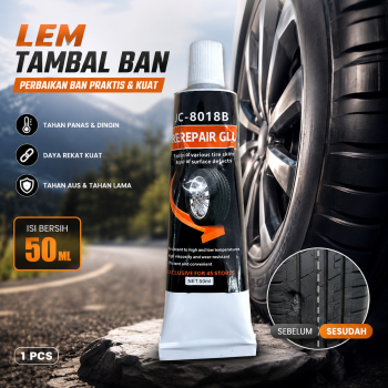 CHENG Lem Tambal Ban Mobil Car Tire Repair Glue Resistant 50ml 1PCS - JC-8018B