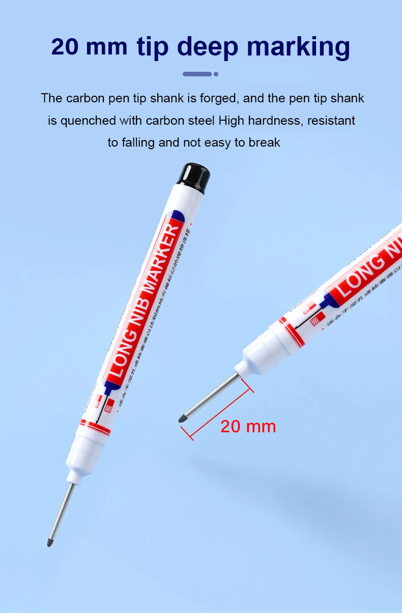 Toddi Spidol Kepala Panjang Long Nib Head Marker Waterproof - 317 Gambar produk Toddi Spidol Kepala Panjang Long Nib Head Marker Waterproof - 317 - 6