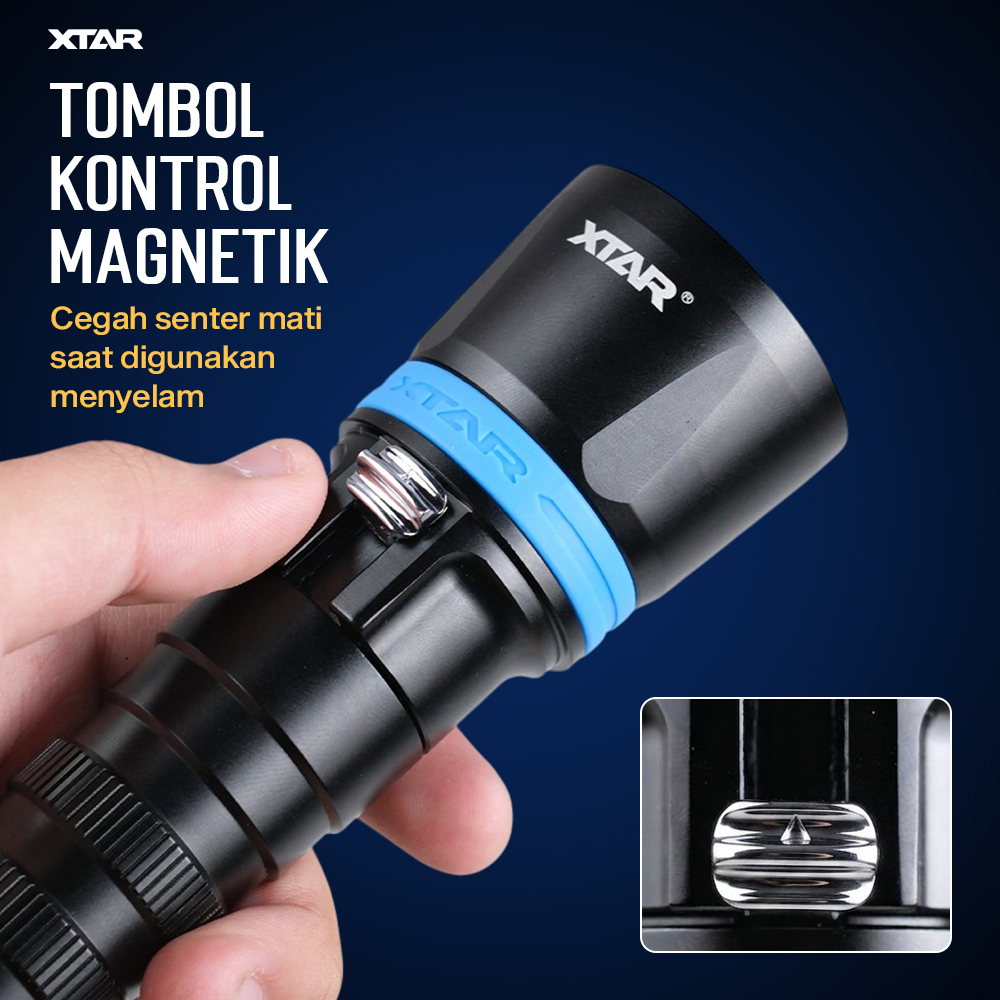 XTAR Senter Selam Diving Cree XP-L2 W2 LED Waterproof IPX8 1000 Lumens - DS1 KT Gambar produk XTAR Senter Selam Diving Cree XP-L2 W2 LED Waterproof IPX8 1000 Lumens - DS1 KT - 3