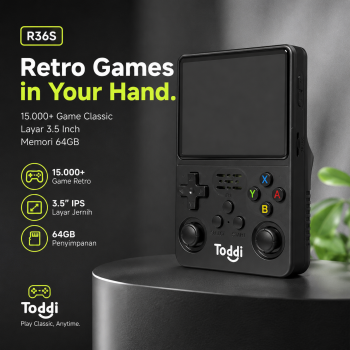 Toddi Game Console Retro 15K Games Gameboy Handheld 64GB 3.5 Inch - R36S