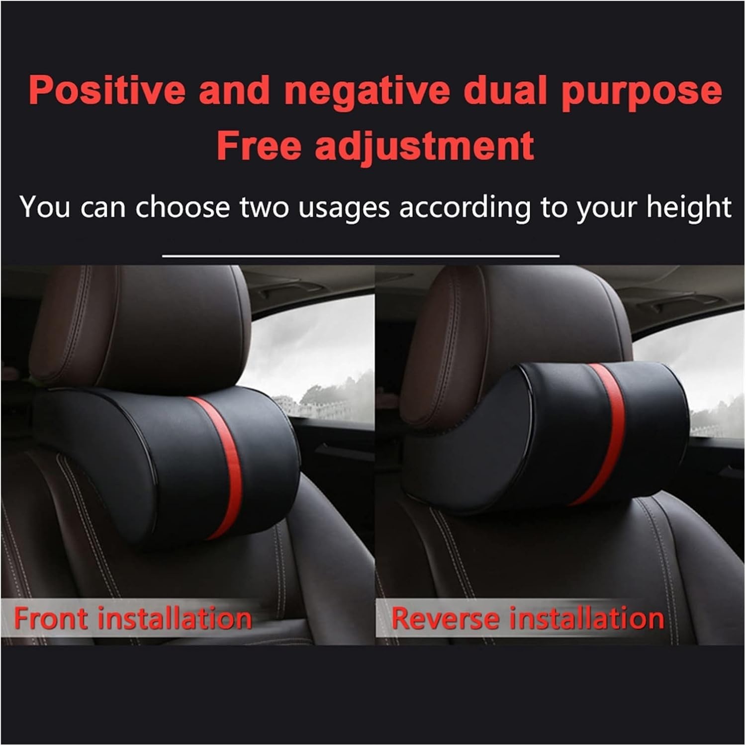 SCALZE Bantal Leher Mobil Ergonomis Memory Foam Car Headrest Pillow - AW-35 Gambar produk SCALZE Bantal Leher Mobil Ergonomis Memory Foam Car Headrest Pillow - AW-35 - 3