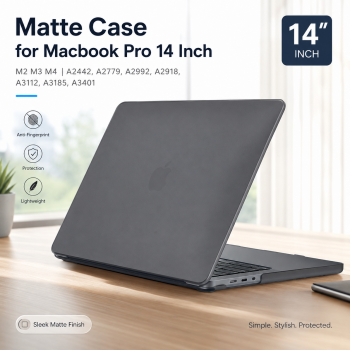 Gambar produk PFHEU Matte Case for Macbook Pro M2 M3 M4 14 Inch A2442