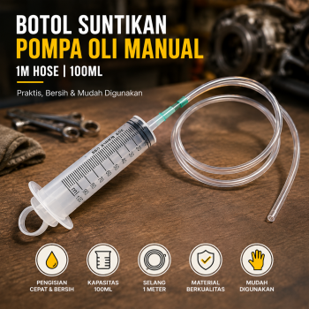 ZOHIKO Botol Suntikan Pompa Oli Manual Ekstraktor Cairan with 1M Hose - NC-30