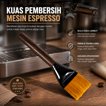 One Two Cups Kuas Pembersih Mesin Espresso Coffee Brush Cleaning - NA-429