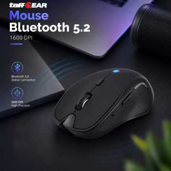Gambar produk TaffGEAR Mouse Bluetooth Wireless Optical Ergonomic 6 Key 1600DPI - M9000