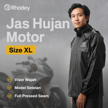 Rhodey Jas Hujan Setelan Motor Visor PVC Waterproof Raincoat - ZY-12
