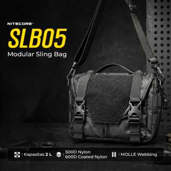 NITECORE Tas Sling Bag Tactical Modular Lightweight 500D Nylon 2L - SLB05