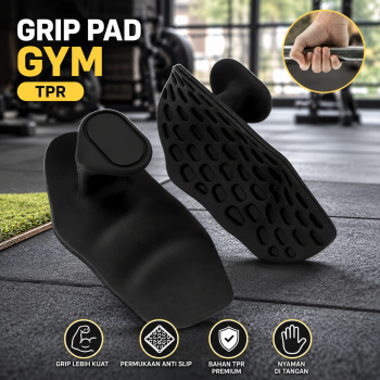 Gambar produk BOMRIZ Pelindung Telapak Tangan Angkat Beban Grip Pad Gym TPR 2 PCS - GP-10