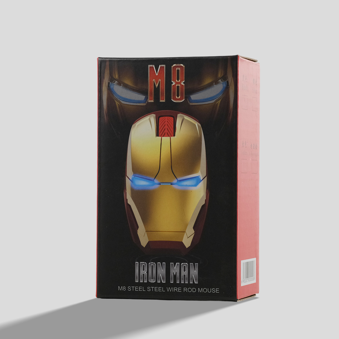 Gambar produk Taffware Mouse Wireless Optical 2.4GHz Iron Man 4 Key 1600 DPI - M8 - Kemasan