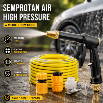 STONEGO Semprotan Air High Pressure Spray Gun 4 Mode with Hose 10M - PT-20
