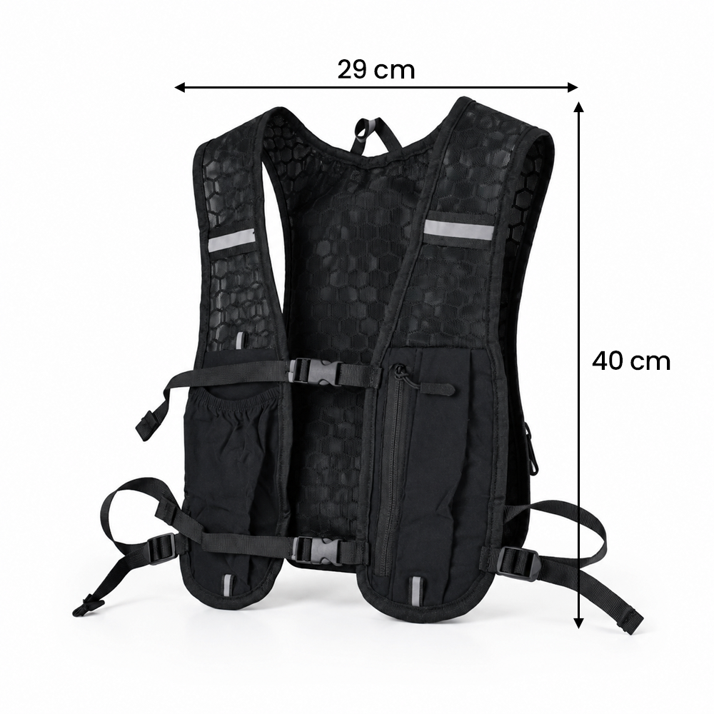 MPP Running Vest Hydrovest Hydration Breathable Rompi Lari Outdoor - WP400 Gambar produk MPP Running Vest Hydrovest Hydration Breathable Rompi Lari Outdoor - WP400 - 8