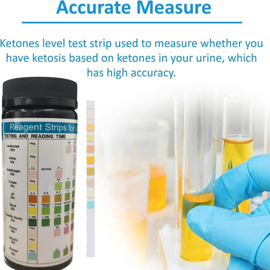 FRC Test Strip Urine Urinalysis 10 Parameter Cek Keto Gula 100 PCS - URS-10T Gambar produk FRC Test Strip Urine Urinalysis 10 Parameter Cek Keto Gula 100 PCS - URS-10T - 2