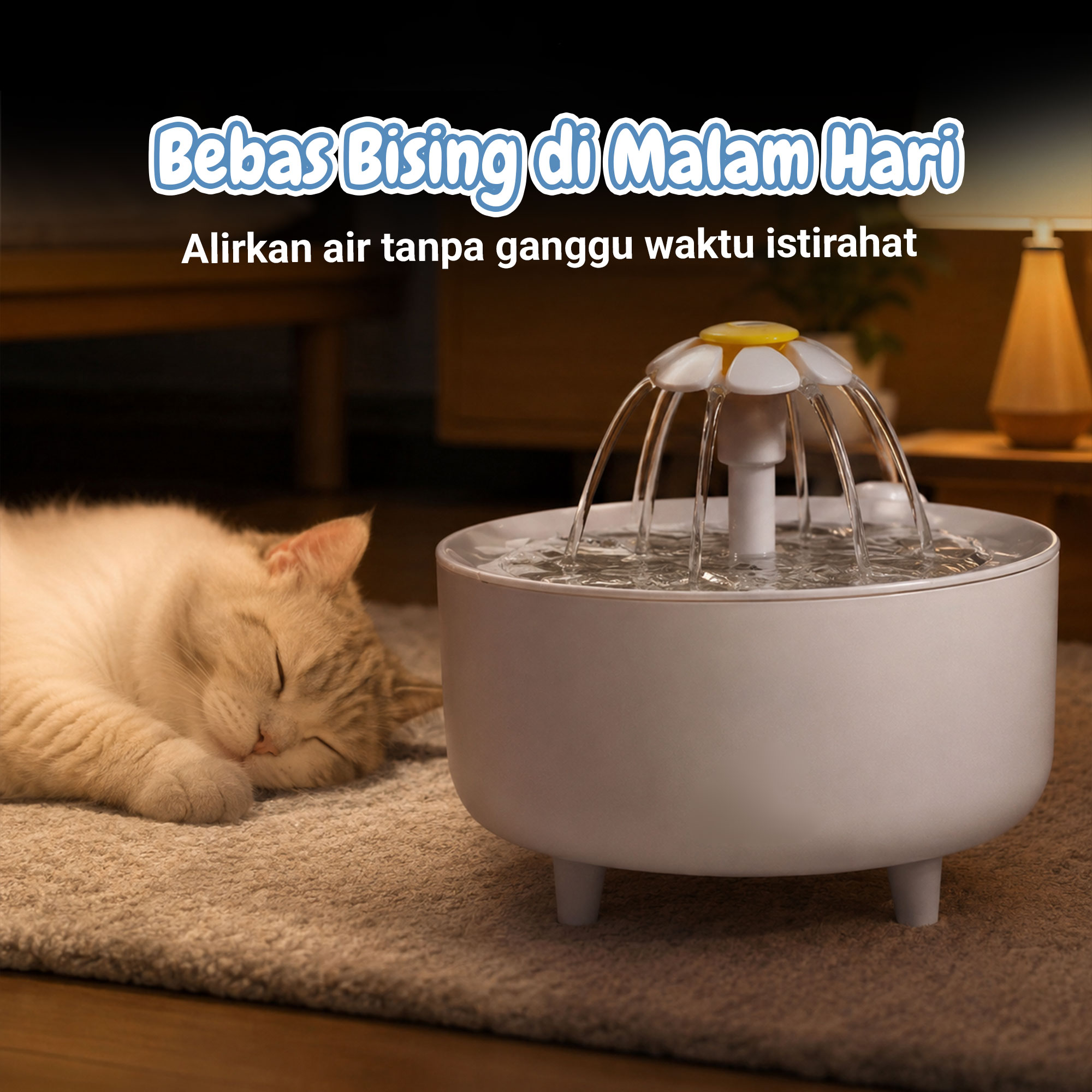Gambar produk FEIDASH Tempat Minum Anjing Kucing Fountain Dispenser 2L - G3370 - 5