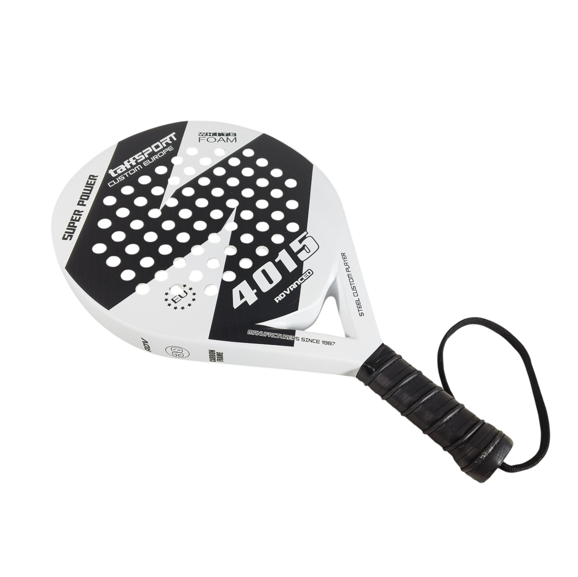 Gambar produk TaffSPORT Raket Padel Round Carbon Glass Fiber 3.8cm Thickness 360g - 4015 - 2