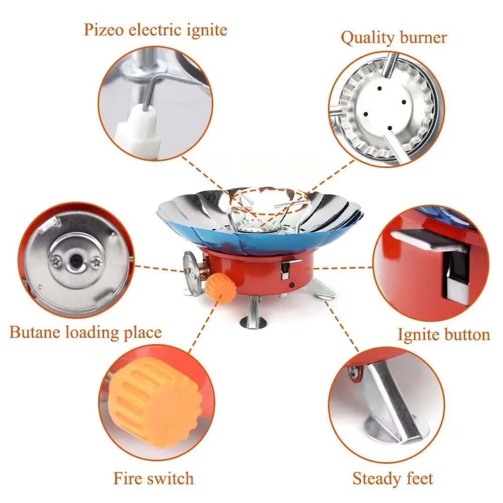RLAND Kompor Gas Portable Mini Lipat Ultralight 1 Burner Camping Stove - ST522 Gambar produk RLAND Kompor Gas Portable Mini Lipat Ultralight 1 Burner Camping Stove - ST522 - 1