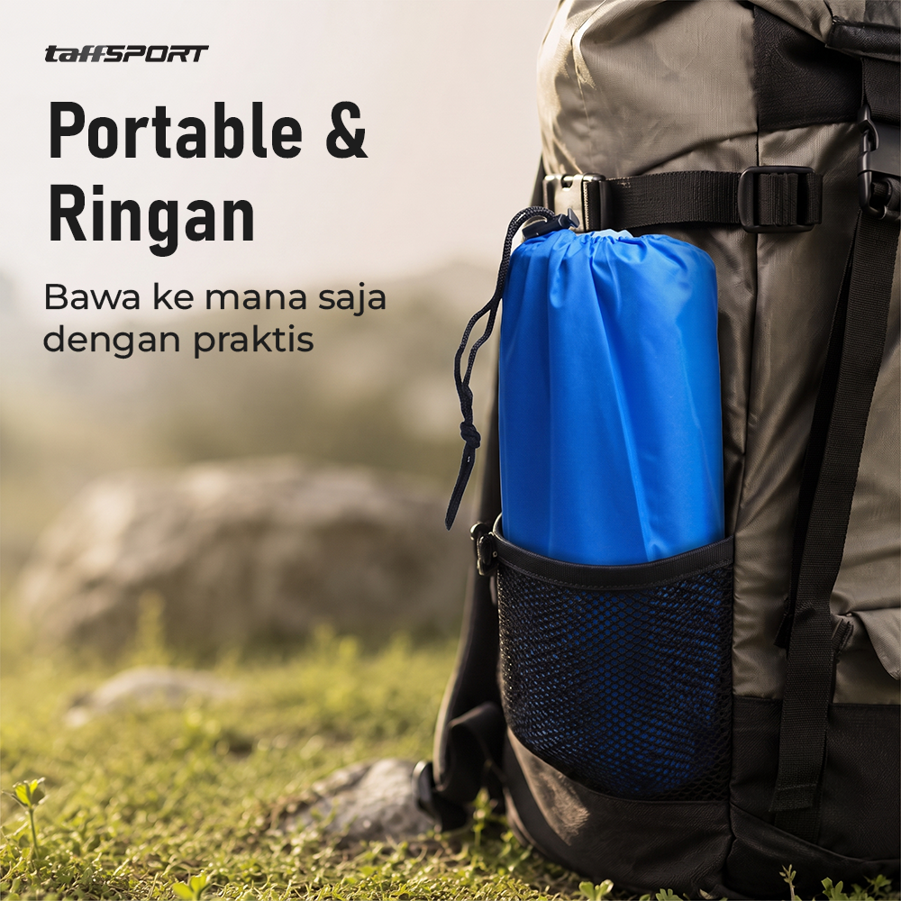Gambar produk TaffSPORT Kasur Matras Angin Manual Sleeping Pad Waterproof Single - SB-10 - 6