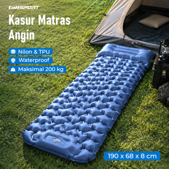 TaffSPORT Kasur Matras Angin Manual Sleeping Pad Waterproof Single - SB-18