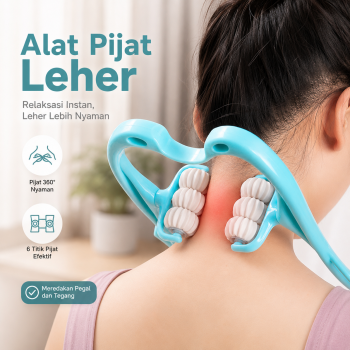 MACROUPTA Alat Pijat Leher Manual Neck Massager Roller Handheld - MCR35