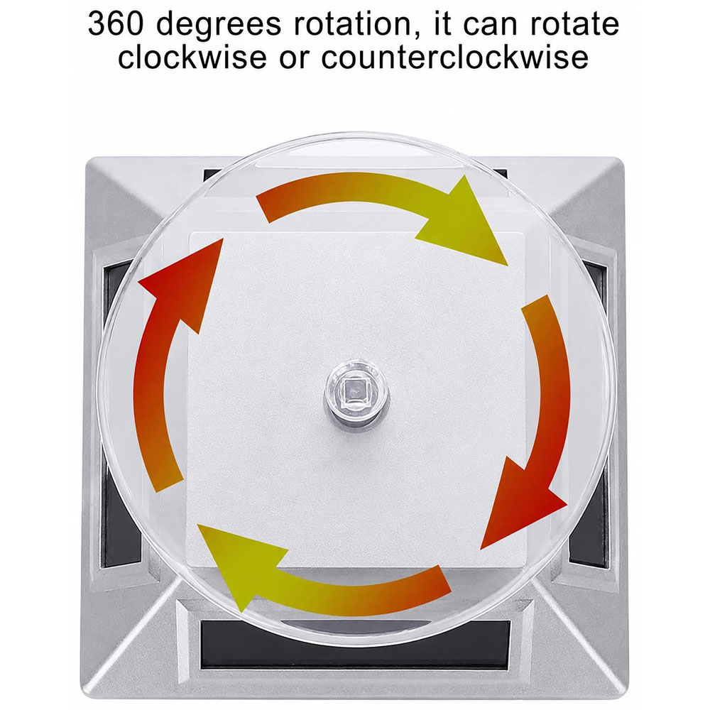 MOR Alas Putar Rotating Turntable Display Stand Solar Panel - QM115 Gambar produk MOR Alas Putar Rotating Turntable Display Stand Solar Panel - QM115 - 3