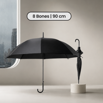 Gambar produk Fancytime Payung Polos PVC Minimalist Umbrella 8 Bone 90cm - P075