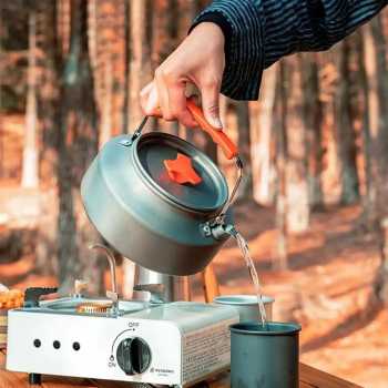 Pep Teko Alat Masak Outdoor Camping Nesting Cooking Alumunium 2L - DS-308