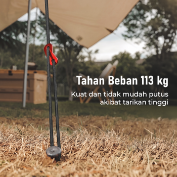 Gambar produk TaffSPORT Tali Tenda Paracord Rope Clothes Drying 7 Core 4mm 100M - KO5 - 4