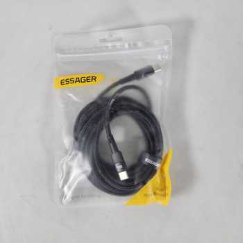 Gambar produk ESSAGER Kabel Data Type C to Type C Fast Charging PD QC 4.0 5A 100W 3M - ES-X18 - Kemasan
