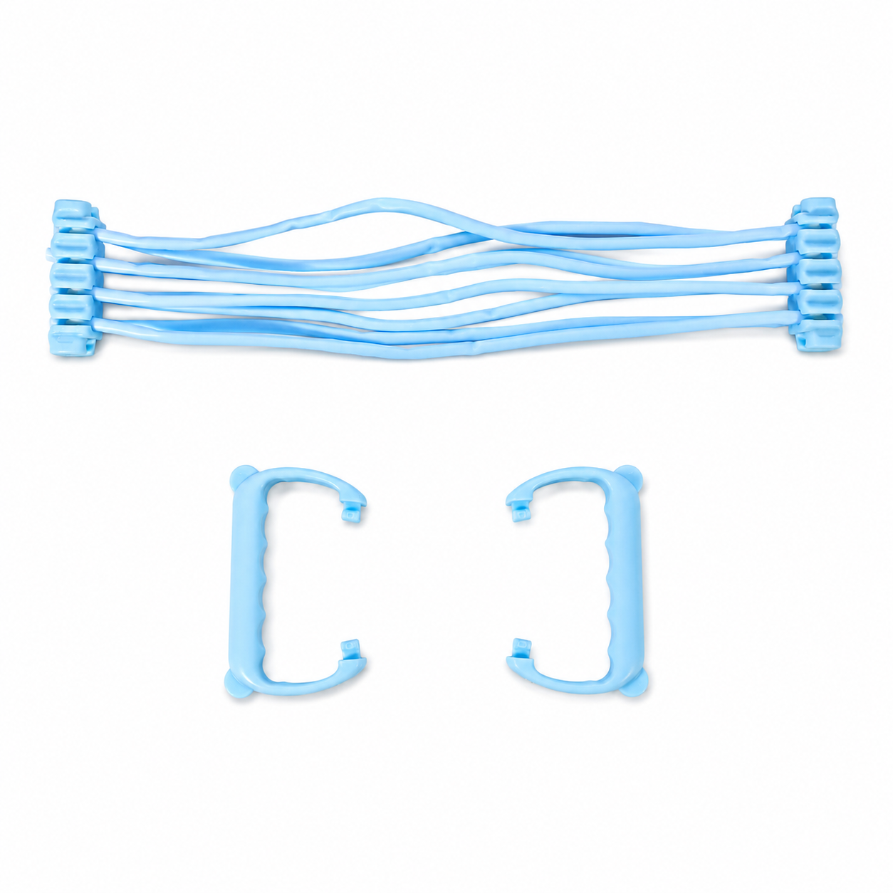 Gambar produk KASO Resistance Band 8 Shaped Elastic Adjustable Yoga Pilates 8 Tube - RD-30 - 7