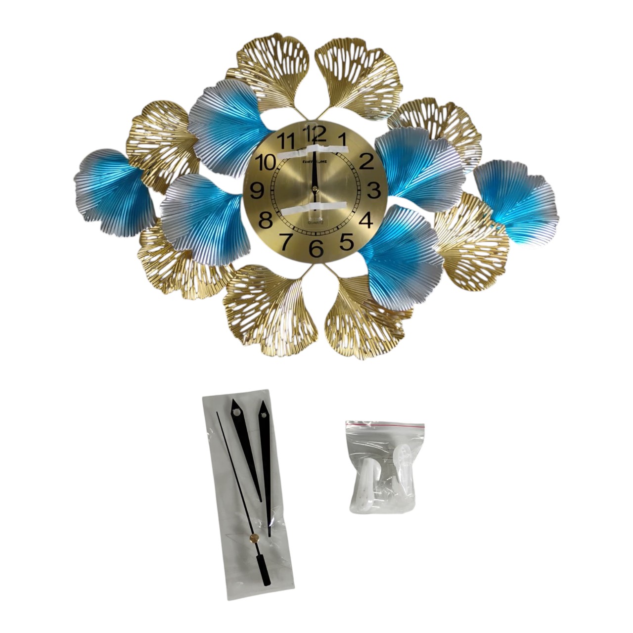 TaffHOME Jam Dinding Besi European Luxury Ginkgo Jaili Movement 73cm - 26106 Gambar produk TaffHOME Jam Dinding Besi European Luxury Ginkgo Jaili Movement 73cm - 26106 - 4