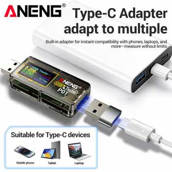 Gambar produk ANENG USB Tester Power Capacity Voltage Alert Detector 4-30V - P01 - 3