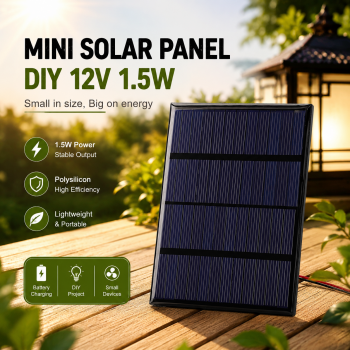 SolaBright Mini Solar Panel DIY 12V 1.5W - ZW85X115
