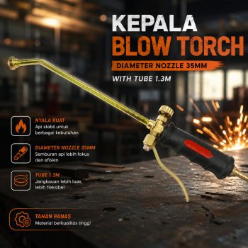Quenchy Kepala Blow Torch Semprot Api Tabung Gas LPG with Tube 1.3M - 8130/8135
