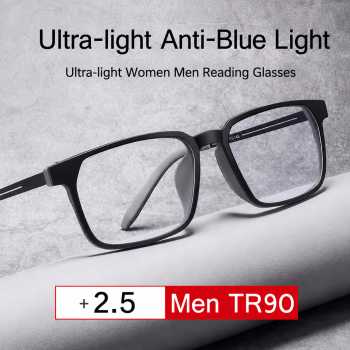 MOMOJA Kacamata Baca Anti Blue Light Rabun Dekat Glasses TR90 Frame - F500