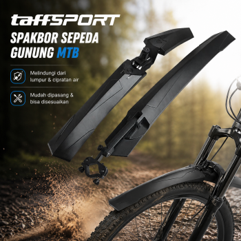 Gambar produk TaffSPORT Spakbor Sepeda Gunung MTB Depan Belakang Anti Cipratan - Y901