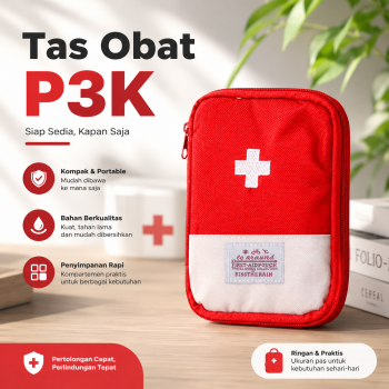 Gambar produk Le Around Tas Obat P3K Mini First Aid Bag Kompartemen Travel - A3079