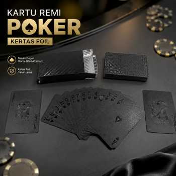Toddi Kartu Remi Poker Bahan Lapisan Foil Waterproof - TH73A