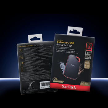 Gambar produk SanDisk Extreme PRO Portable SSD 2000MB/s USB Type C 3.2 2TB - SDSSDE81 - Kemasan