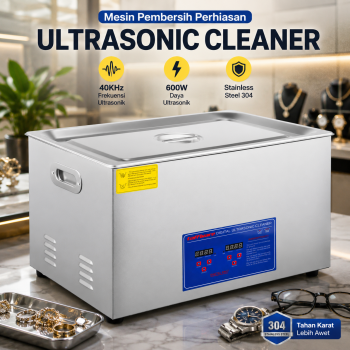Taffware Mesin Pembersih Perhiasan Ultrasonic Cleaner 30L 600W - KZ-D30