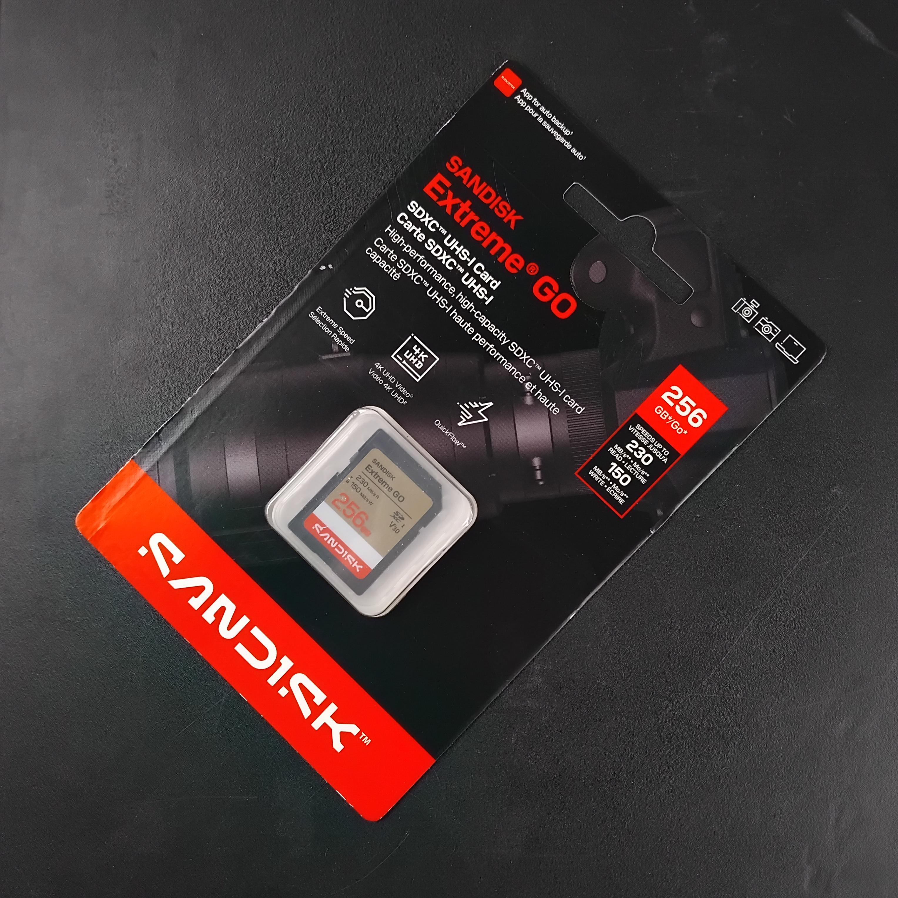 SanDisk Extreme GO SDXC/HC UHS-I Card U3 V30 4K UHD 230MB/s 256GB - SDSDXGN Gambar produk SanDisk Extreme GO SDXC/HC UHS-I Card U3 V30 4K UHD 230MB/s 256GB - SDSDXGN - 1