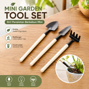EPOCH Set Sekop Mini Tanaman Hias Shovel Spade Gardening Tools 3 PCS - LXY549