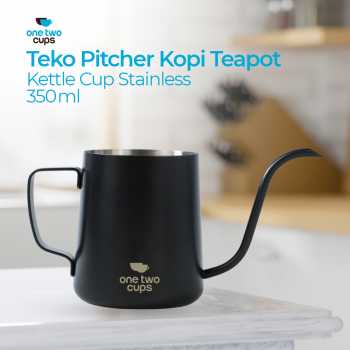 Gambar produk One Two Cups Teko Kopi Leher Angsa Gooseneck Pour Over Drip Kettle 350ml - AA049