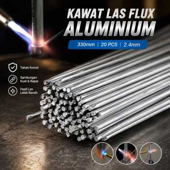 Taffware Kawat Las Flux Aluminium Electrode Suhu Rendah 330mm 20 PCS - M127271